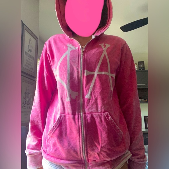 AVRIL LAVIGN Pink zip up hoodie - Picture 2 of 6